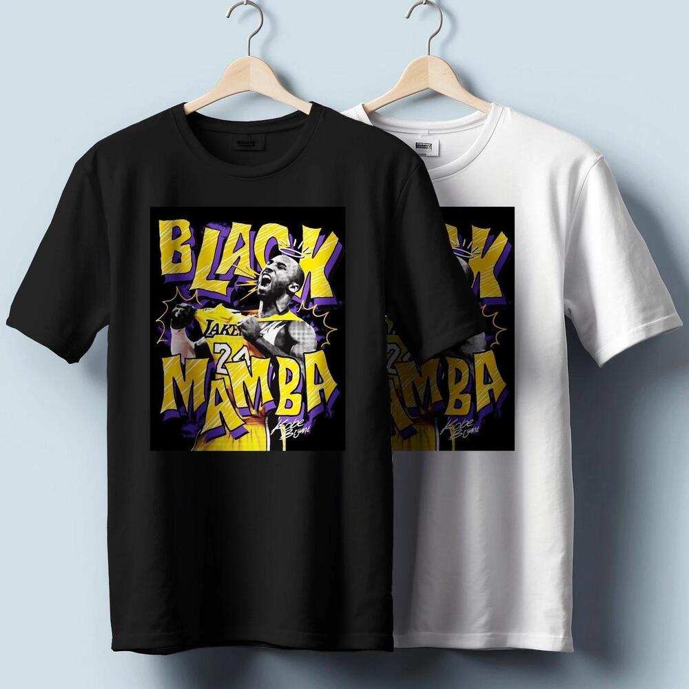 Black Mamba Legacy T-Shirt Kobe Bryant Graphic Unisex Heavy Cotton